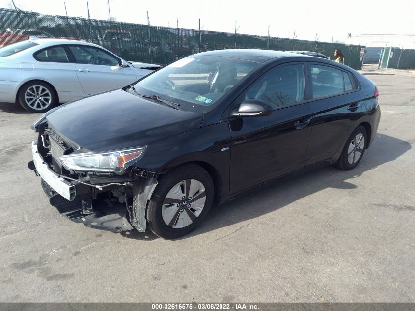 2019 HYUNDAI IONIQ HYBRID BLUE KMHC65LCXKU176155