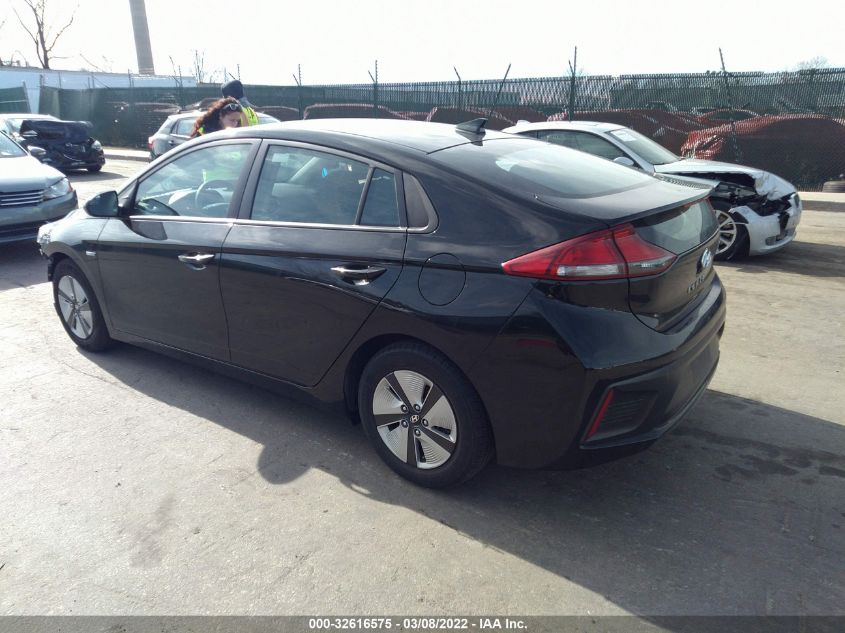 2019 HYUNDAI IONIQ HYBRID BLUE KMHC65LCXKU176155