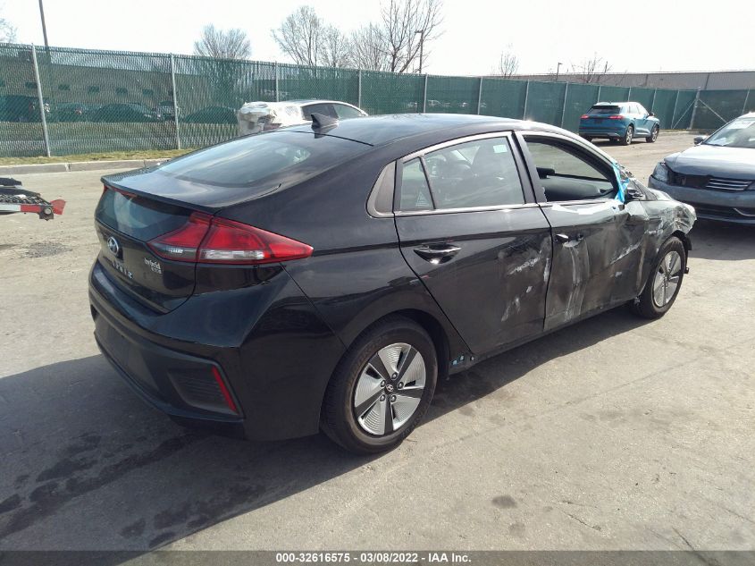 2019 HYUNDAI IONIQ HYBRID BLUE KMHC65LCXKU176155