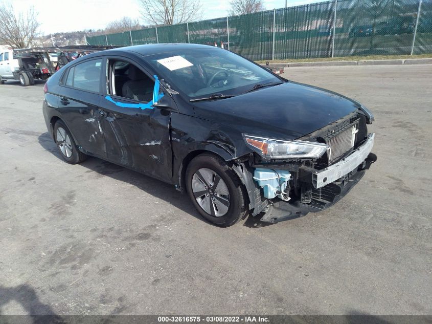 2019 HYUNDAI IONIQ HYBRID BLUE KMHC65LCXKU176155