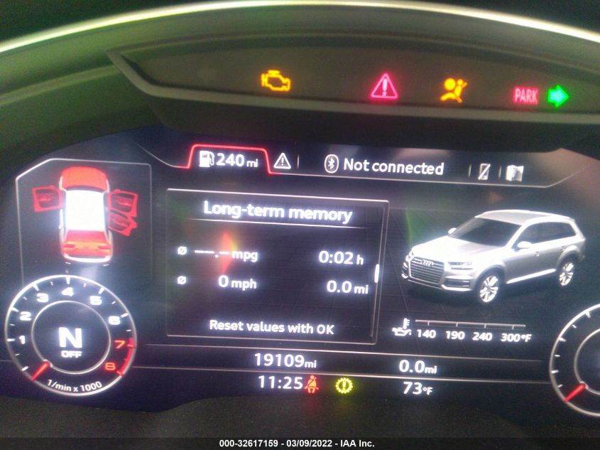2019 AUDI Q7 PREMIUM PLUS WA1LHAF78KD031051