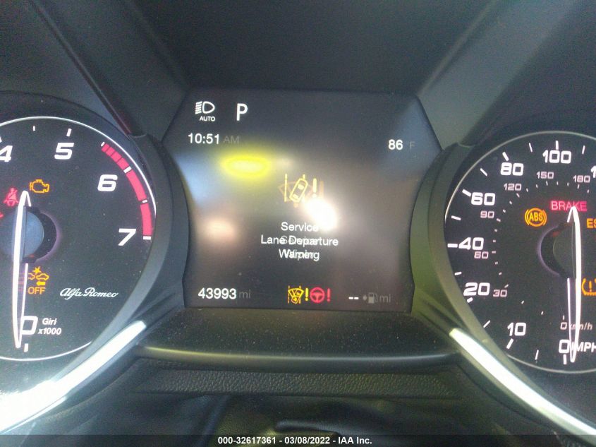2017 ALFA ROMEO GIULIA ZARFAEBN6H7536103