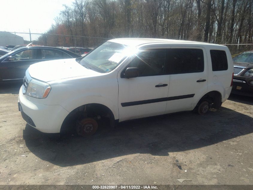 2014 HONDA PILOT LX 5FNYF4H29EB011571