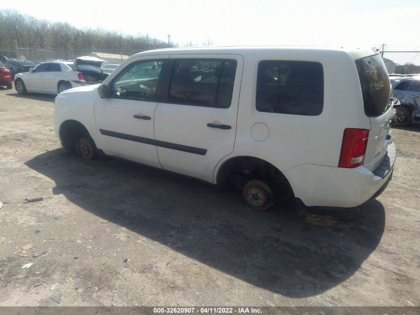 2014 HONDA PILOT LX 5FNYF4H29EB011571