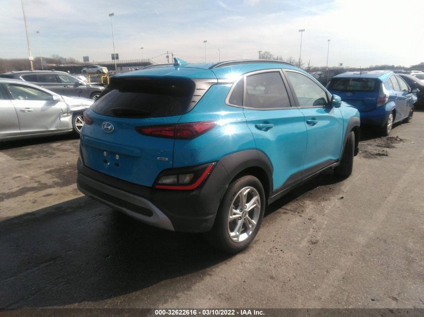 2022 HYUNDAI KONA SEL KM8K6CAB3NU779592