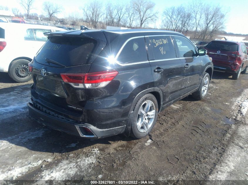 2017 TOYOTA HIGHLANDER LIMITED 5TDDZRFH8HS464994