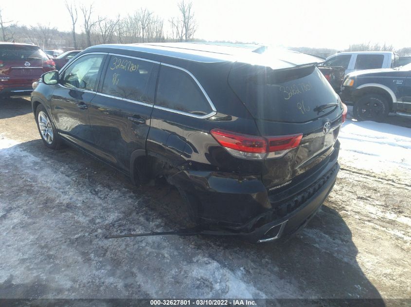 2017 TOYOTA HIGHLANDER LIMITED 5TDDZRFH8HS464994