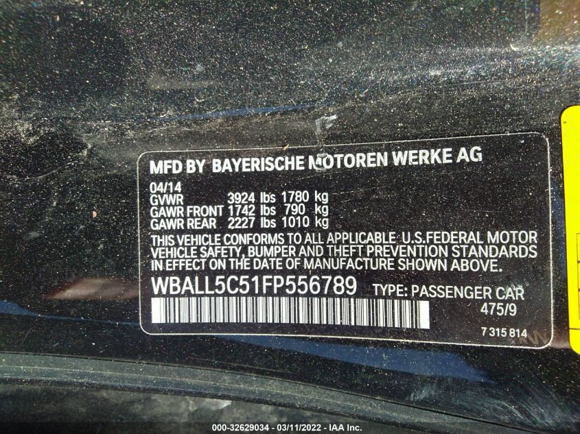 2015 BMW Z4 SDRIVE28I WBALL5C51FP556789