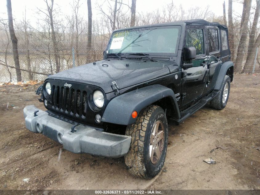 2014 JEEP WRANGLER UNLIMITED SPORT 1C4BJWDG0EL100346