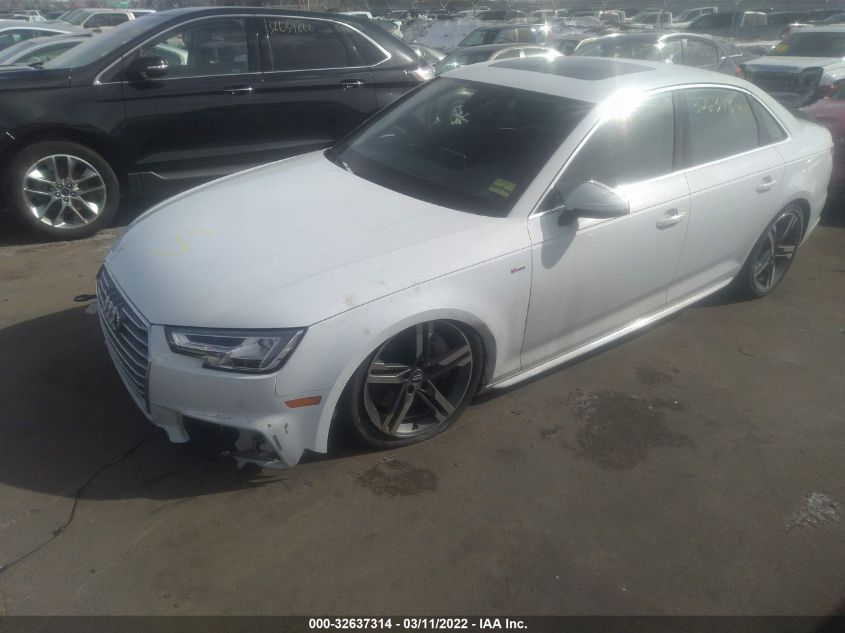 2018 AUDI A4 PREMIUM PLUS WAUENAF43JA074223