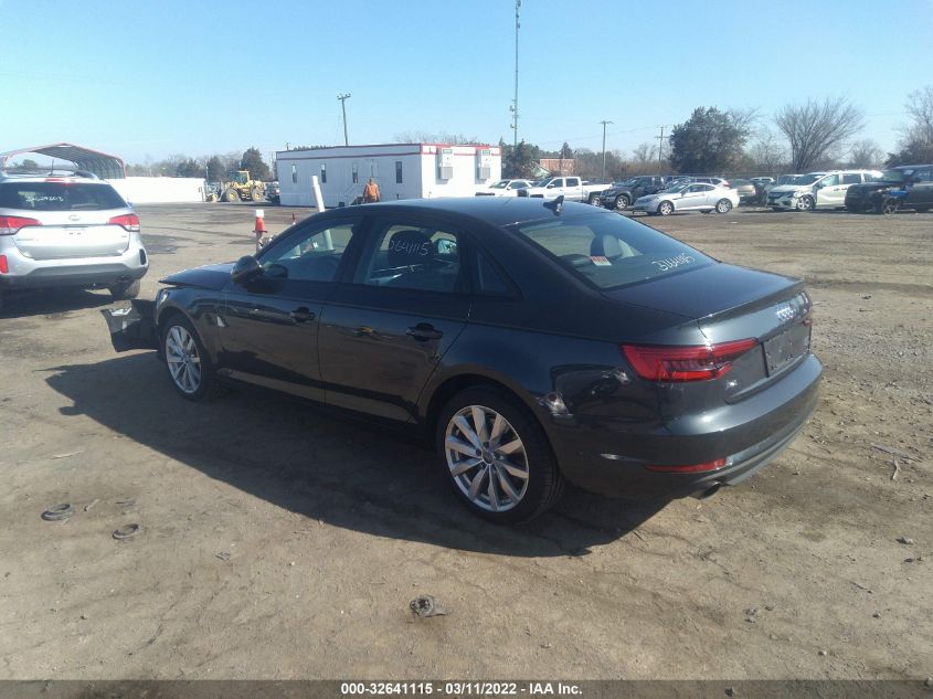 2017 AUDI A4 PREMIUM WAUANAF49HN055922