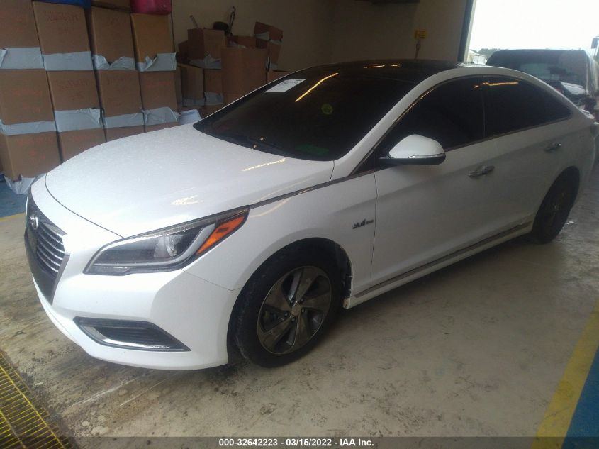 2017 HYUNDAI SONATA HYBRID LIMITED KMHE34L15HA058518