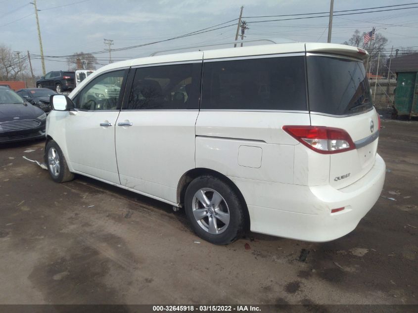 2014 NISSAN QUEST SV JN8AE2KP4E9104283