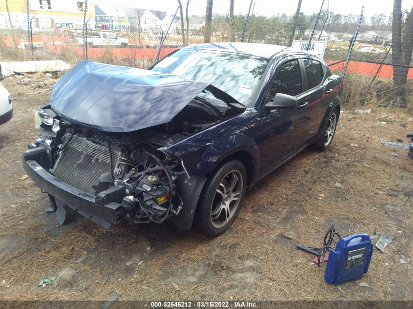 2013 DODGE AVENGER SE 1C3CDZABXDN688463
