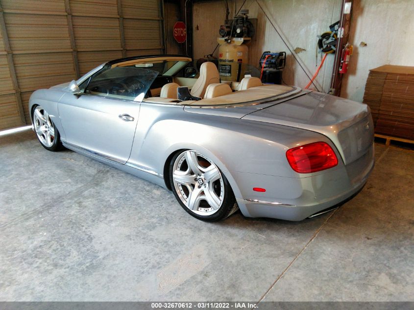 2013 BENTLEY CONTINENTAL GT SCBGR3ZAXDC078343