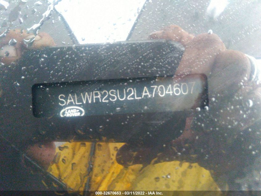 2020 LAND ROVER RANGE ROVER SPORT HSE SALWR2SU2LA704607