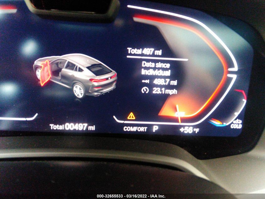 2022 BMW X6 XDRIVE40I 5UXCY6C0XN9K98126