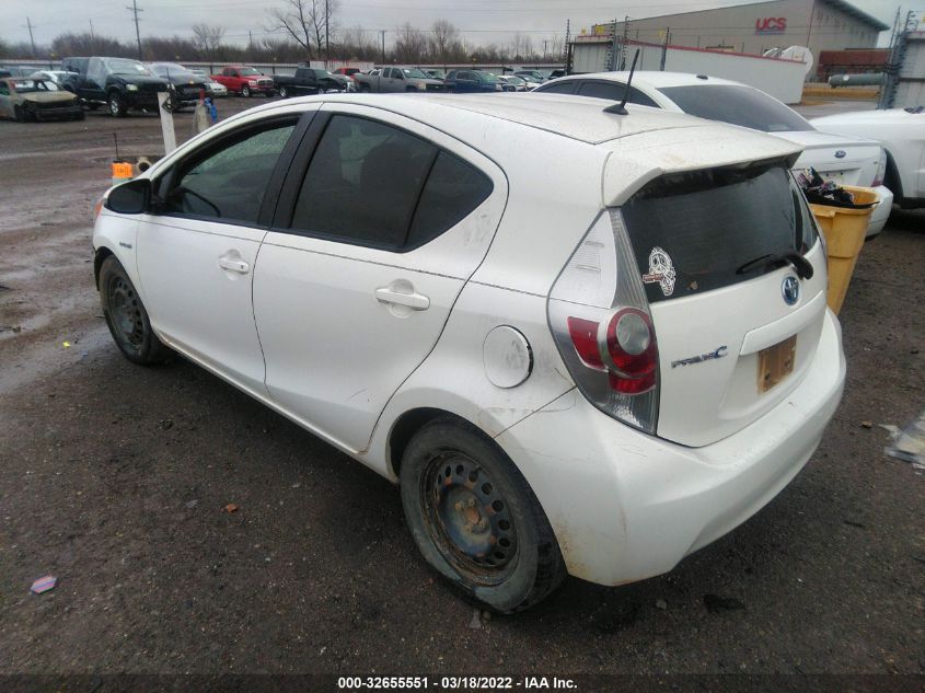 2013 TOYOTA PRIUS C ONE/TWO/THREE/FOUR JTDKDTB39D1555924