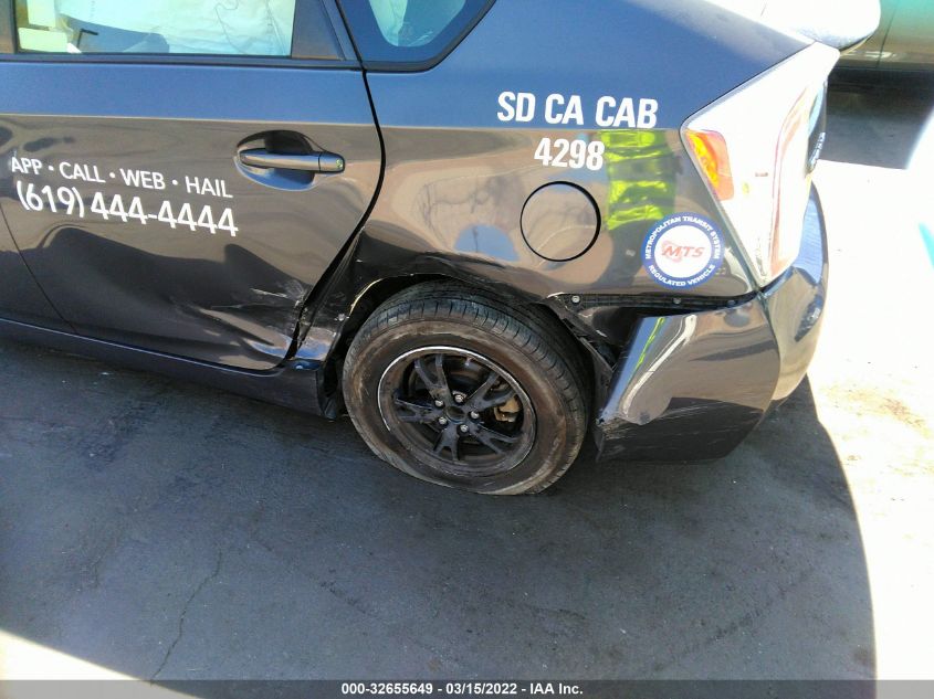 2014 TOYOTA PRIUS FOUR/FIVE/THREE/ONE/TWO JTDKN3DU4E1743366