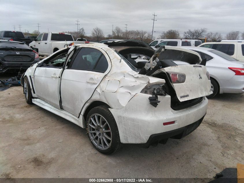2013 MITSUBISHI LANCER EVOLUTION GSR JA32W8FVXDU012646