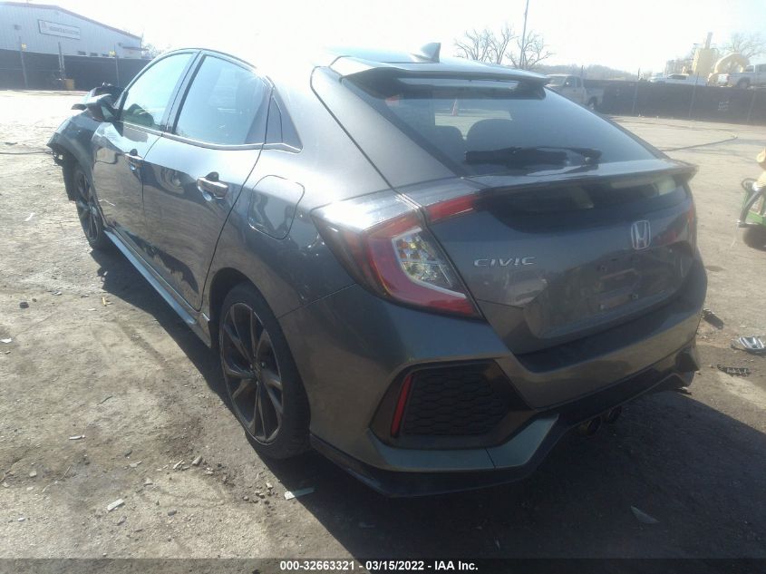 2017 HONDA CIVIC HATCHBACK SPORT SHHFK7G47HU223444