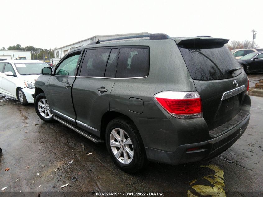 2013 TOYOTA HIGHLANDER 5TDZK3EH0DS131515