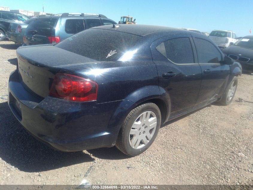 2014 DODGE AVENGER SE 1C3CDZAB4EN133185