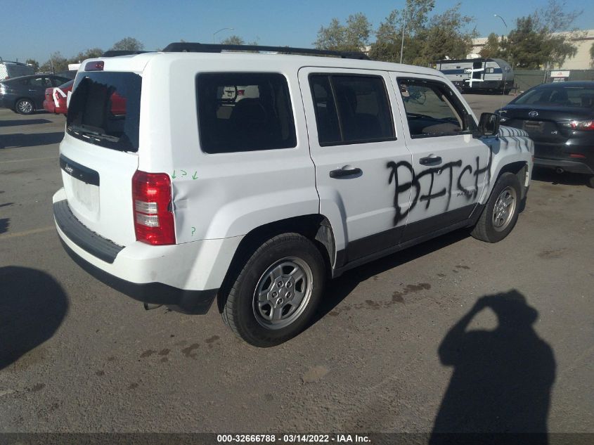2017 JEEP PATRIOT SPORT 1C4NJPBA0HD171143