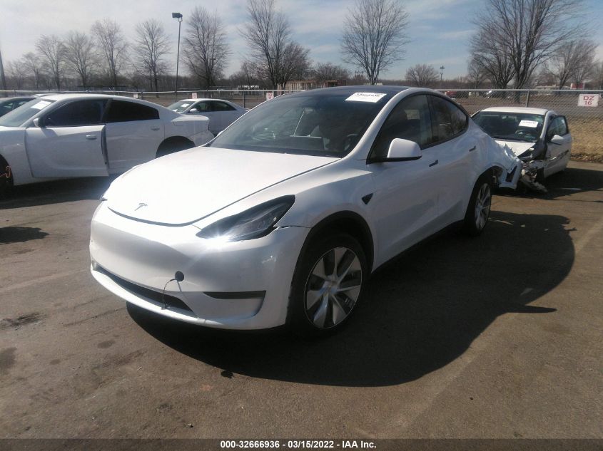 2021 TESLA MODEL Y LONG RANGE 5YJYGDEE8MF086773