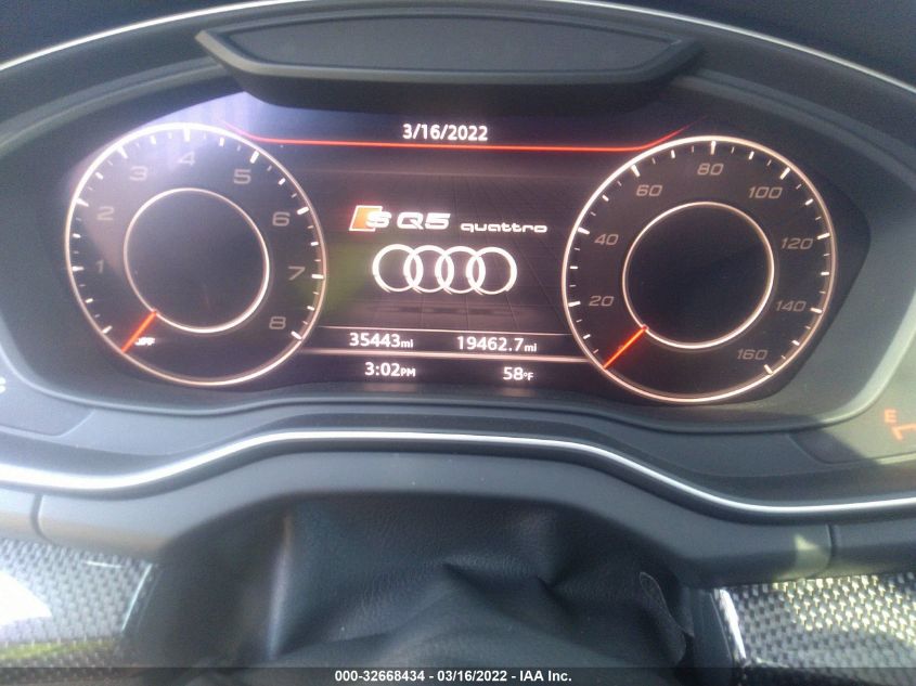 2018 AUDI SQ5 PRESTIGE WA1C4AFY7J2234415