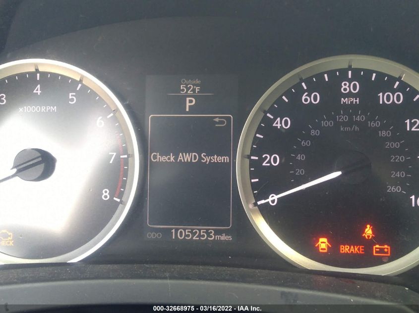 2014 LEXUS IS 250 JTHCF1D2XE5003851