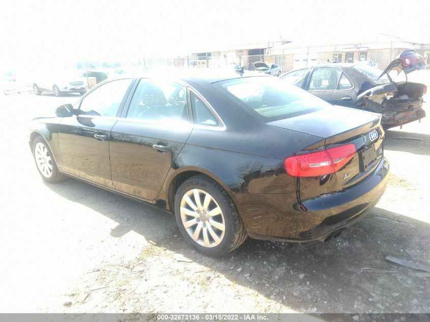 2013 AUDI A4 PREMIUM WAUDFAFL3DA184144
