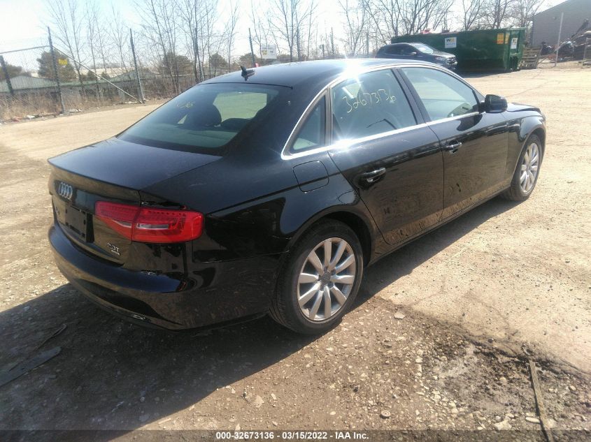 2013 AUDI A4 PREMIUM WAUDFAFL3DA184144