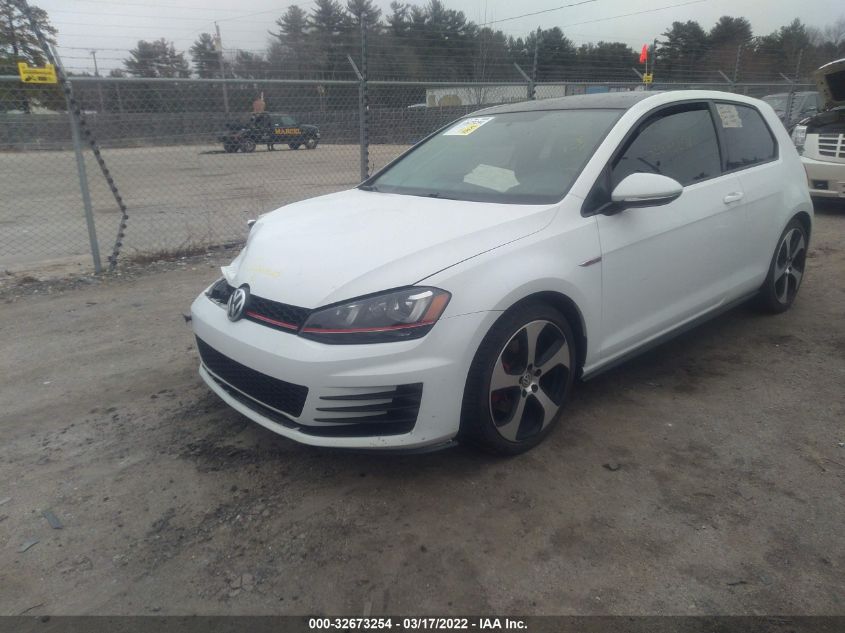 2016 VOLKSWAGEN GOLF GTI S 3VWYT7AU3GM028688
