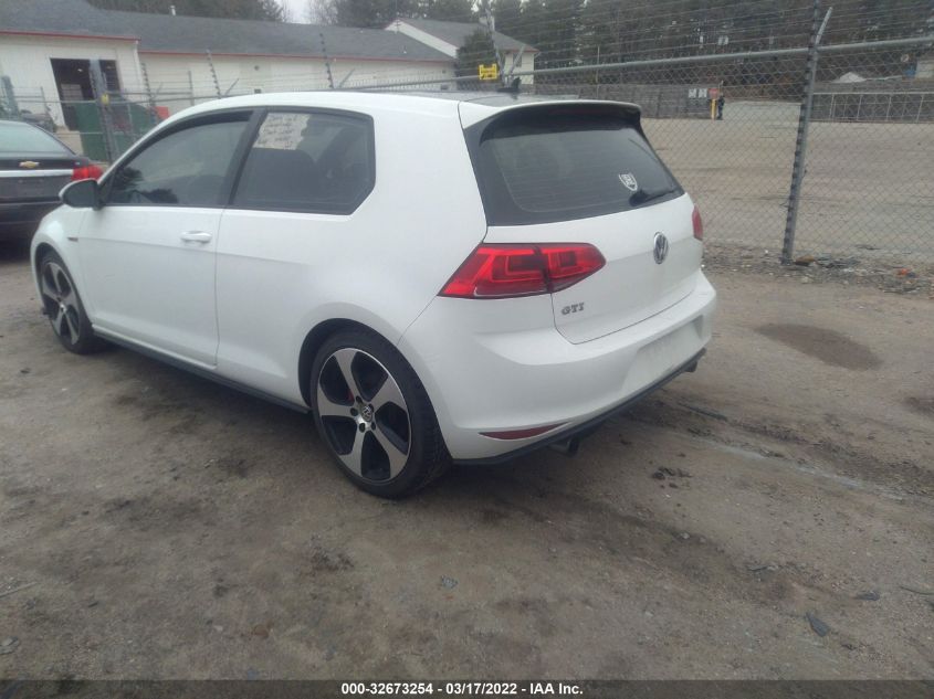 2016 VOLKSWAGEN GOLF GTI S 3VWYT7AU3GM028688