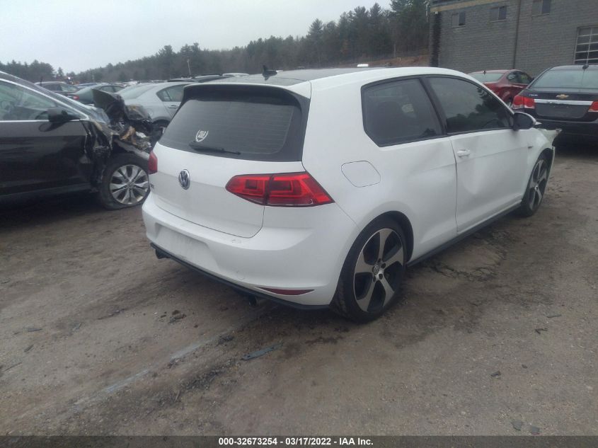 2016 VOLKSWAGEN GOLF GTI S 3VWYT7AU3GM028688