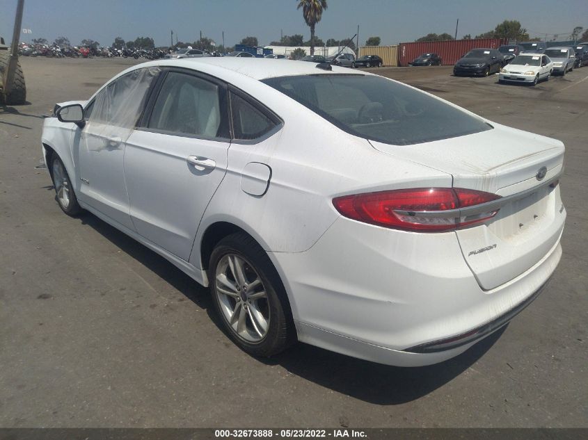 2018 FORD FUSION HYBRID S 3FA6P0UU5JR154469