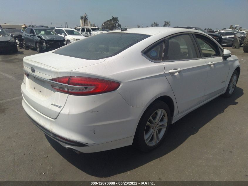 2018 FORD FUSION HYBRID S 3FA6P0UU5JR154469