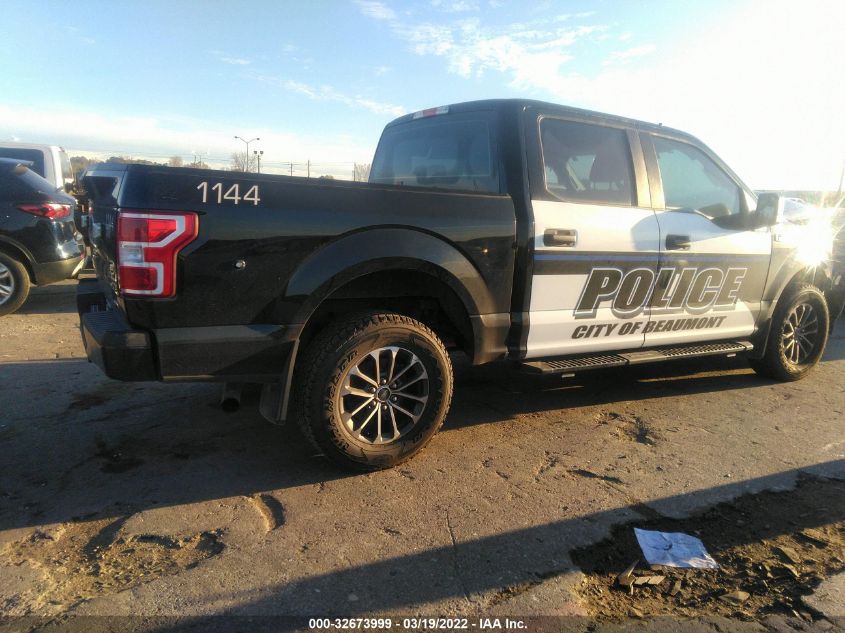 2020 FORD F-150 POLICE RESPONDER XL 1FTEW1P44LKF19824
