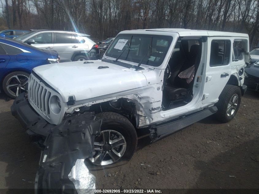 2021 JEEP WRANGLER UNLIMITED SAHARA 1C4HJXEN1MW654280