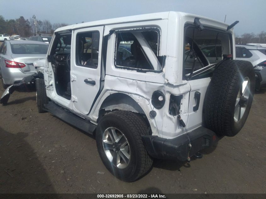 2021 JEEP WRANGLER UNLIMITED SAHARA 1C4HJXEN1MW654280