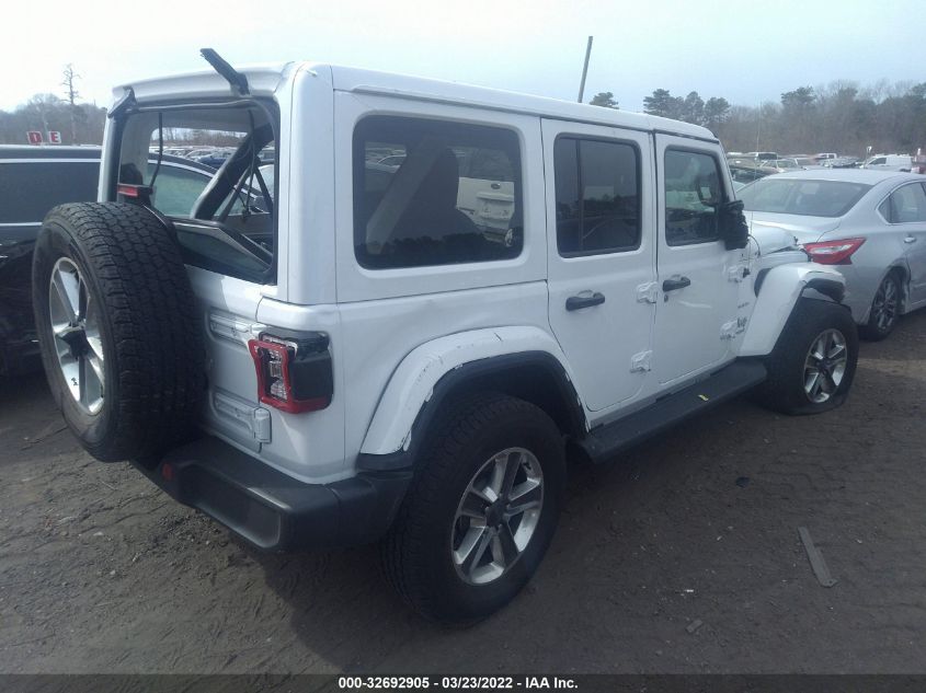 2021 JEEP WRANGLER UNLIMITED SAHARA 1C4HJXEN1MW654280