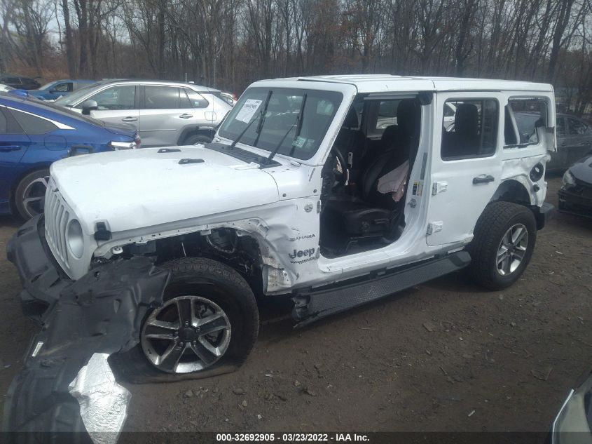 2021 JEEP WRANGLER UNLIMITED SAHARA 1C4HJXEN1MW654280