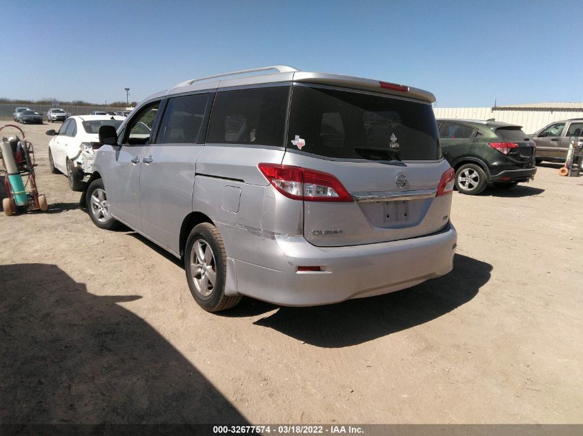 2013 NISSAN QUEST SV JN8AE2KP5D9067971