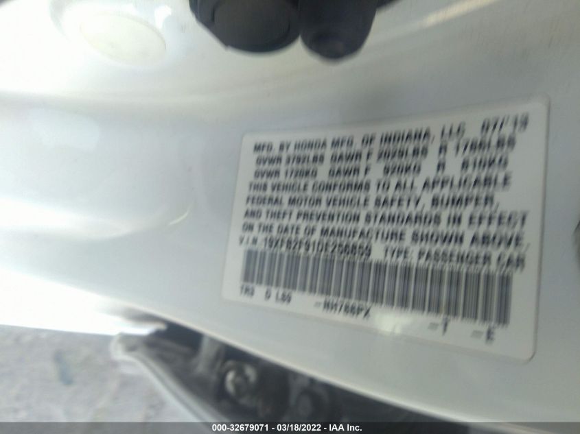 2013 HONDA CIVIC SDN EX-L 19XFB2F91DE256859