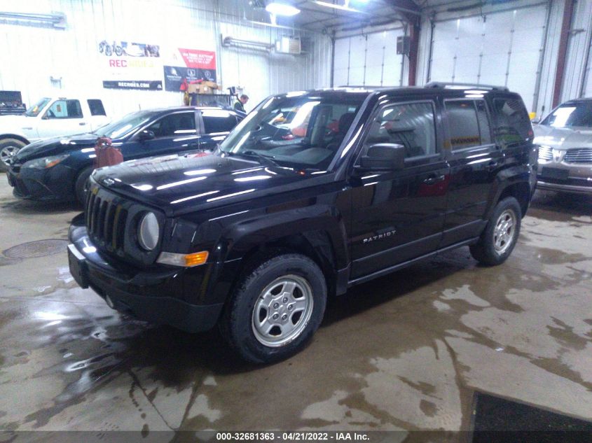2014 JEEP PATRIOT SPORT 1C4NJRBB3ED550976
