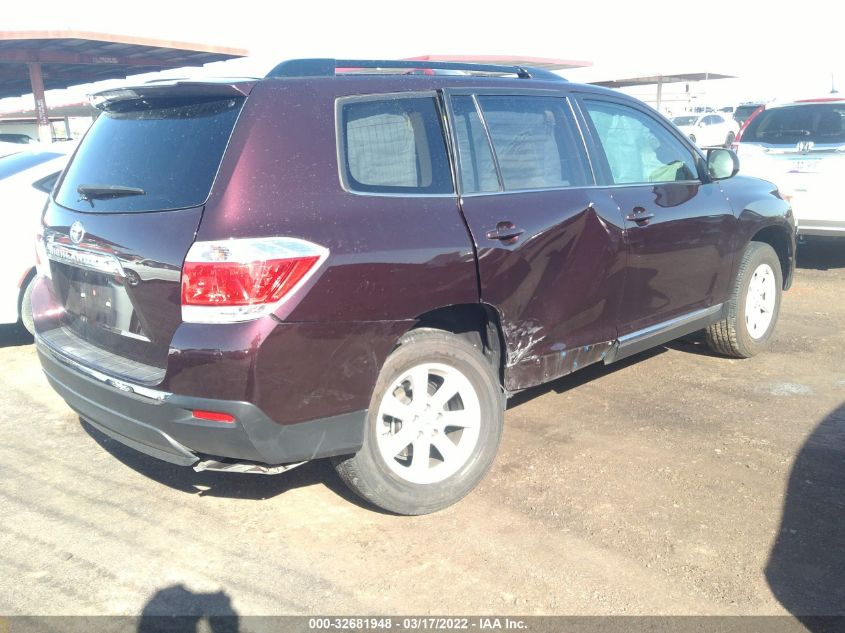 2013 TOYOTA HIGHLANDER 5TDZK3EH7DS131379