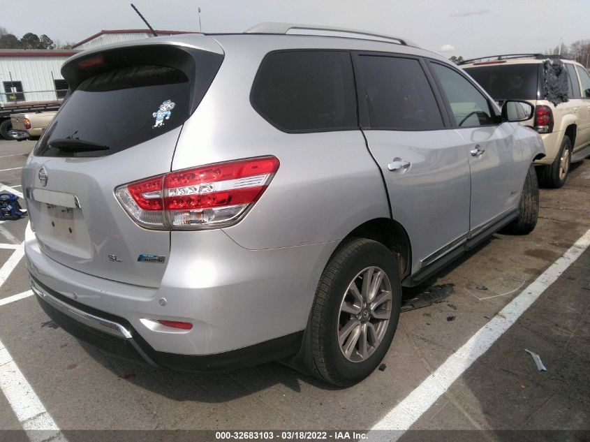 2014 NISSAN PATHFINDER SL HYBRID 5N1CR2MN5EC655700