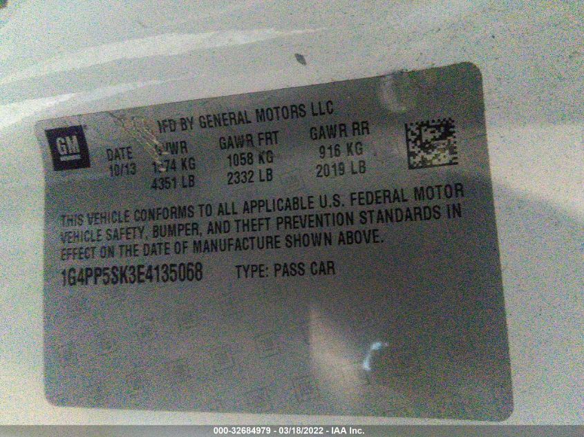 2014 BUICK VERANO 1G4PP5SK3E4135068
