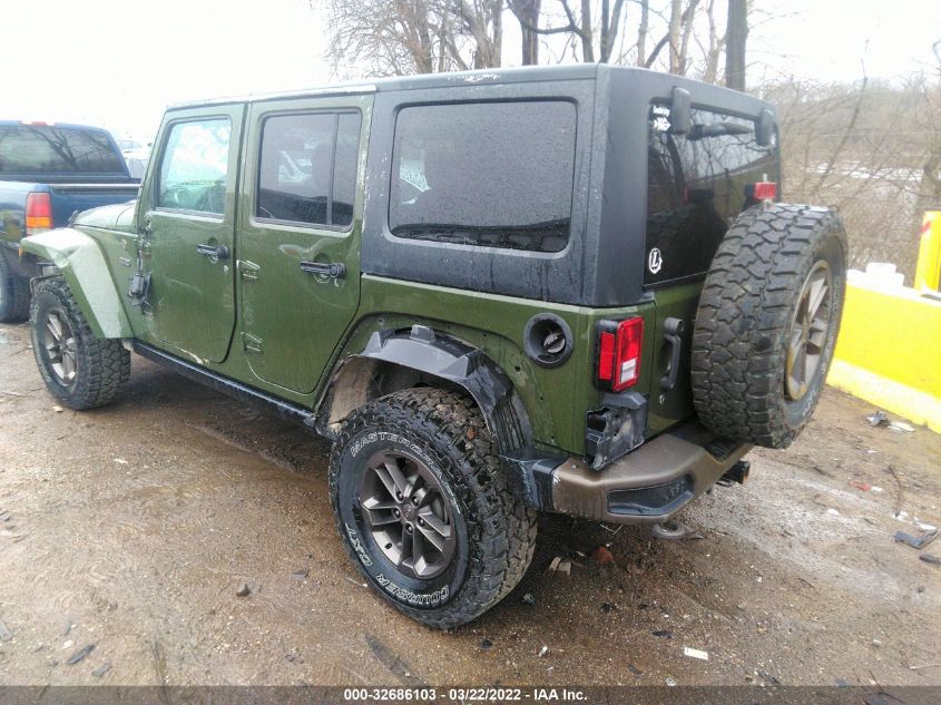2016 JEEP WRANGLER UNLIMITED 75TH ANNIVERSARY 1C4BJWEG0GL260924